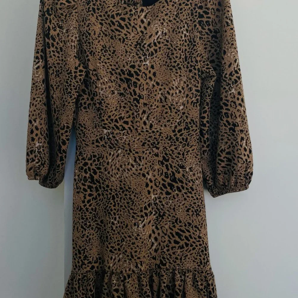 Anthropologie Maeve Leopard Dress